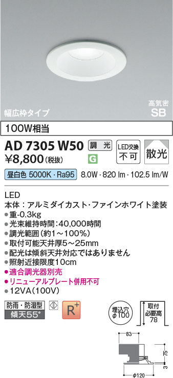 ad7305w50