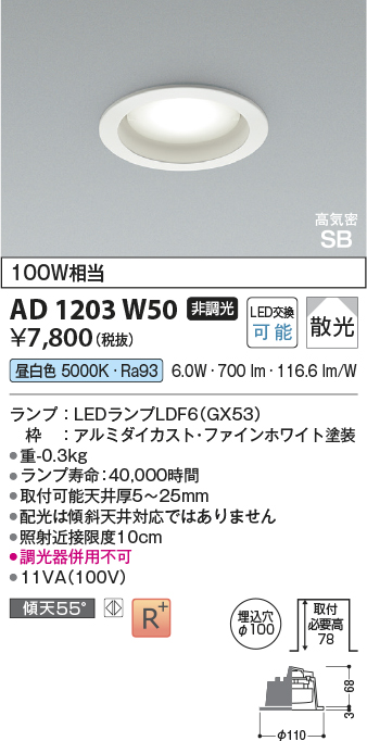 ad1203w50