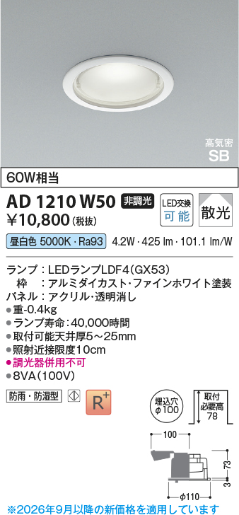 ad1210w50