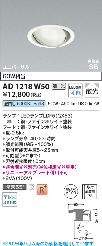 ad1218w50