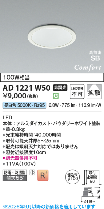 ad1221w50