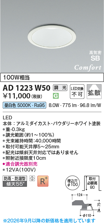 ad1223w50