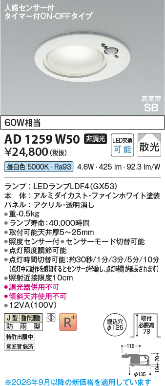 ad1259w50