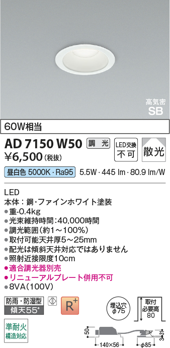 ad7150w50